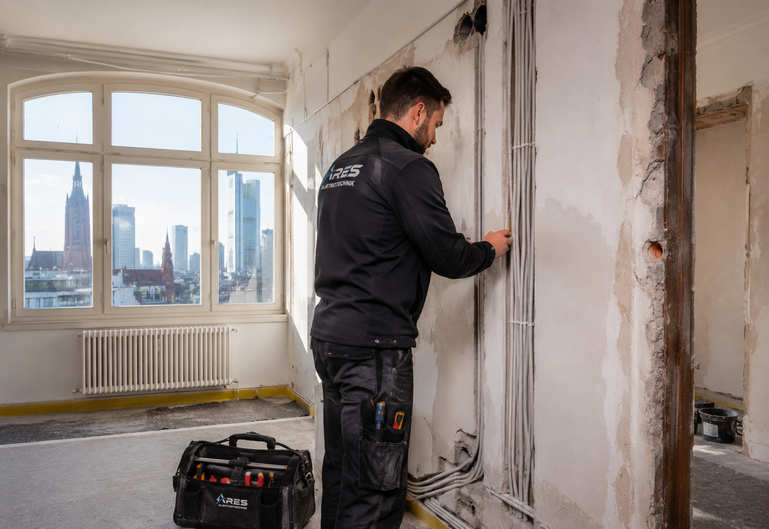Elektroinstallation Altbau-Sanierung durch Ares Elektrotechnik in Frankfurt am Main